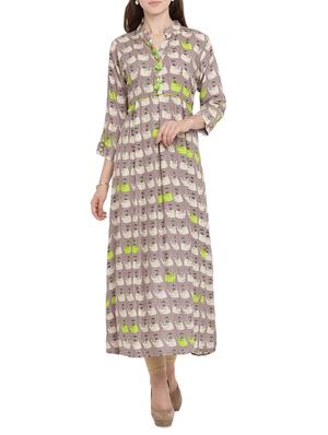 printed flared kurta - 15342534 - Standard Image - 1