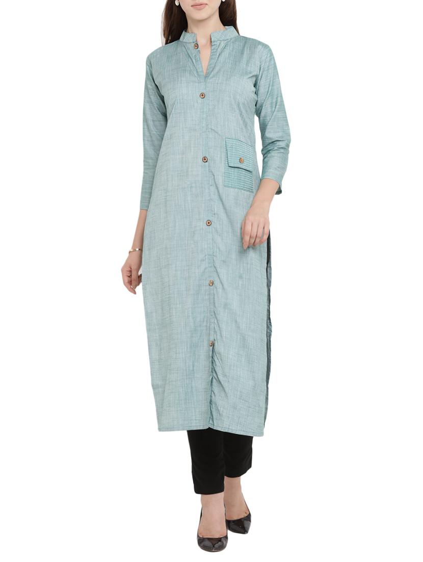 straight printed kurta - 15342542 - Zoom Image - 1