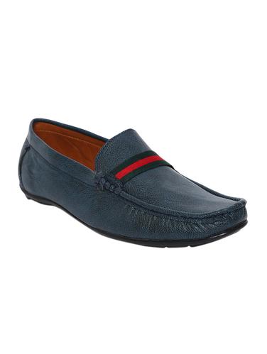 blue leatherette slip on loafer - 15342547 - Very Small Image - 1