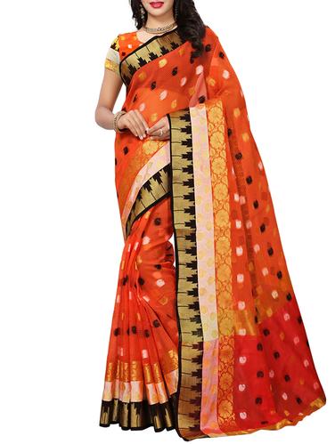 Paisley kota doria saree with blouse - 15342657 - Very Small Image - 1