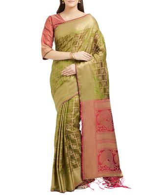 Conversational zari patola saree with blouse - 15342729 - Standard Image - 1
