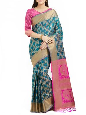 Conversational zari patola saree with blouse - 15342730 - Standard Image - 1