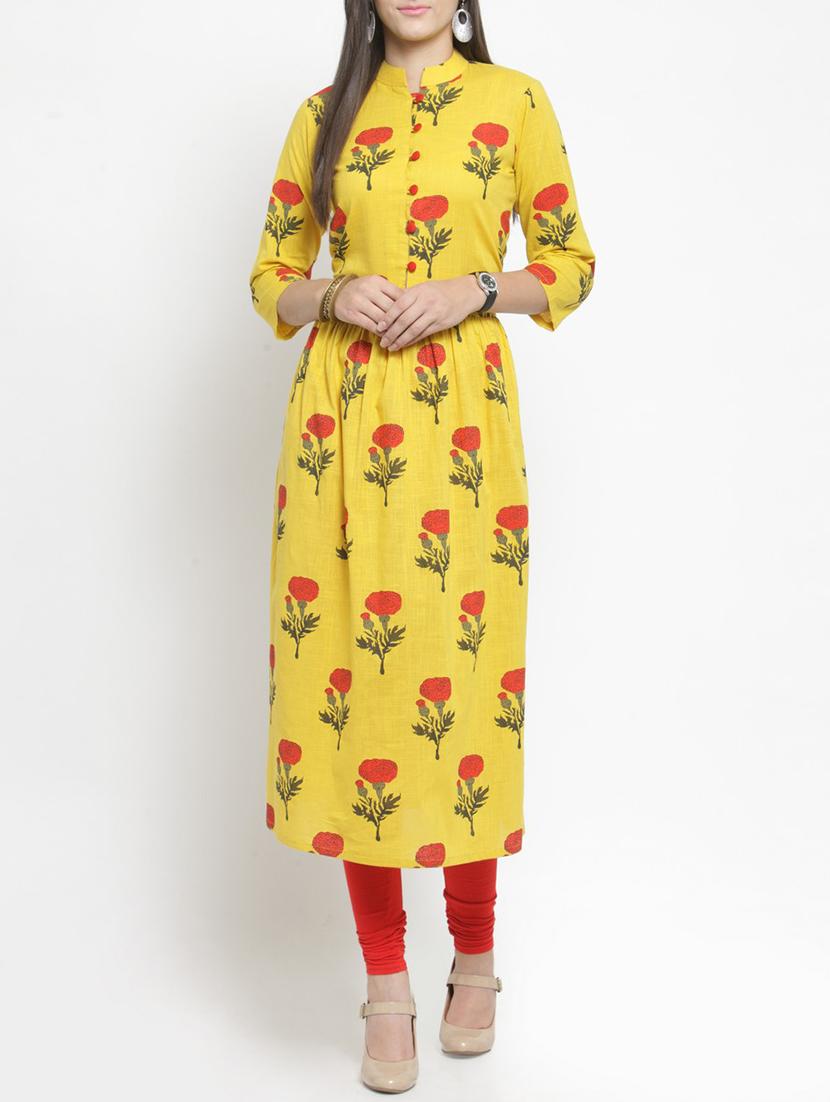 flared printed kurta - 15343125 - Zoom Image - 1