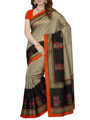 all over printed bhagalpuri saree with blouse - 15343265 - Standard Image - 1