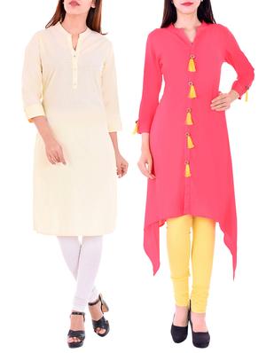 multi colored combos kurta - 15343322 - Standard Image - 1