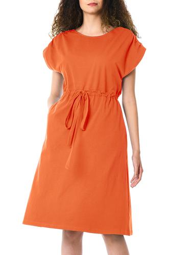 Drawstring waist drop shoulder dress - 15343410 - Very Small Image - 1