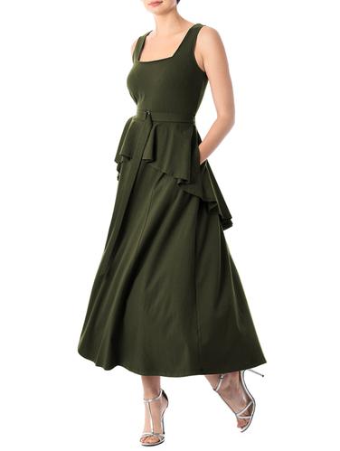 Ruffle layered belted dress - 15343414 - Very Small Image - 1