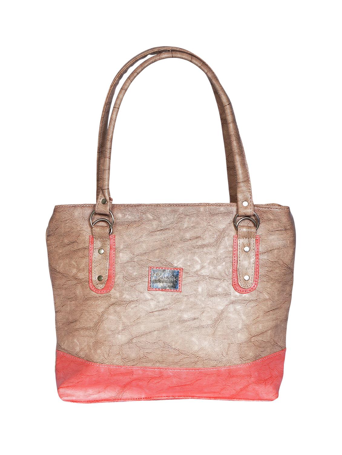 brown leatherette (pu) regular handbag - 15343449 - Zoom Image - 1