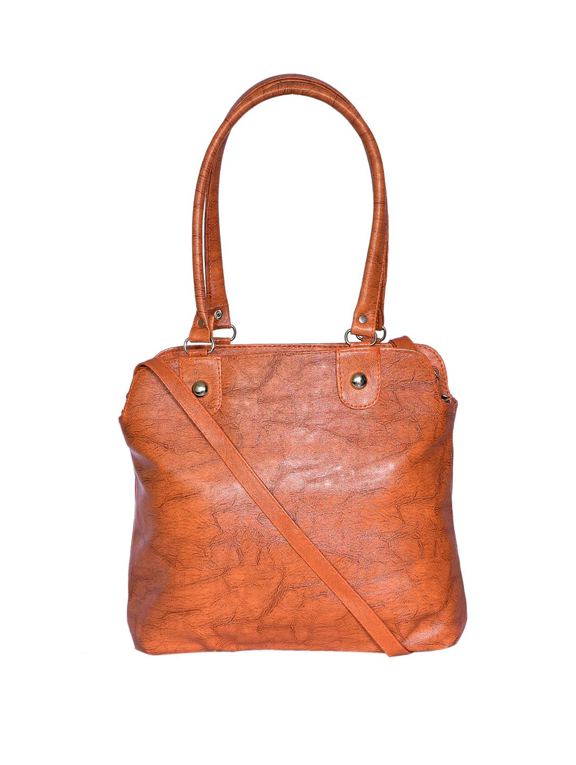 tan leatherette (pu) regular handbag - 15343491 - Zoom Image - 1