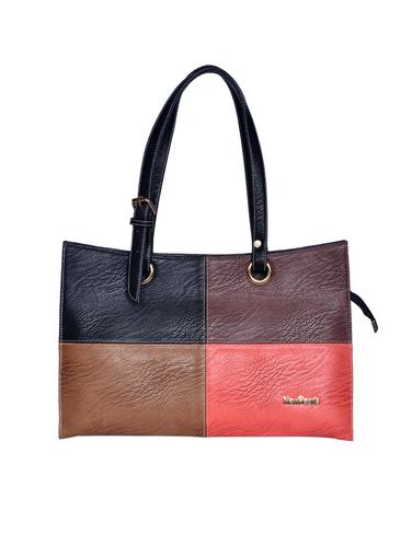 black leatherette (pu) regular handbag - 15343503 - Very Small Image - 1
