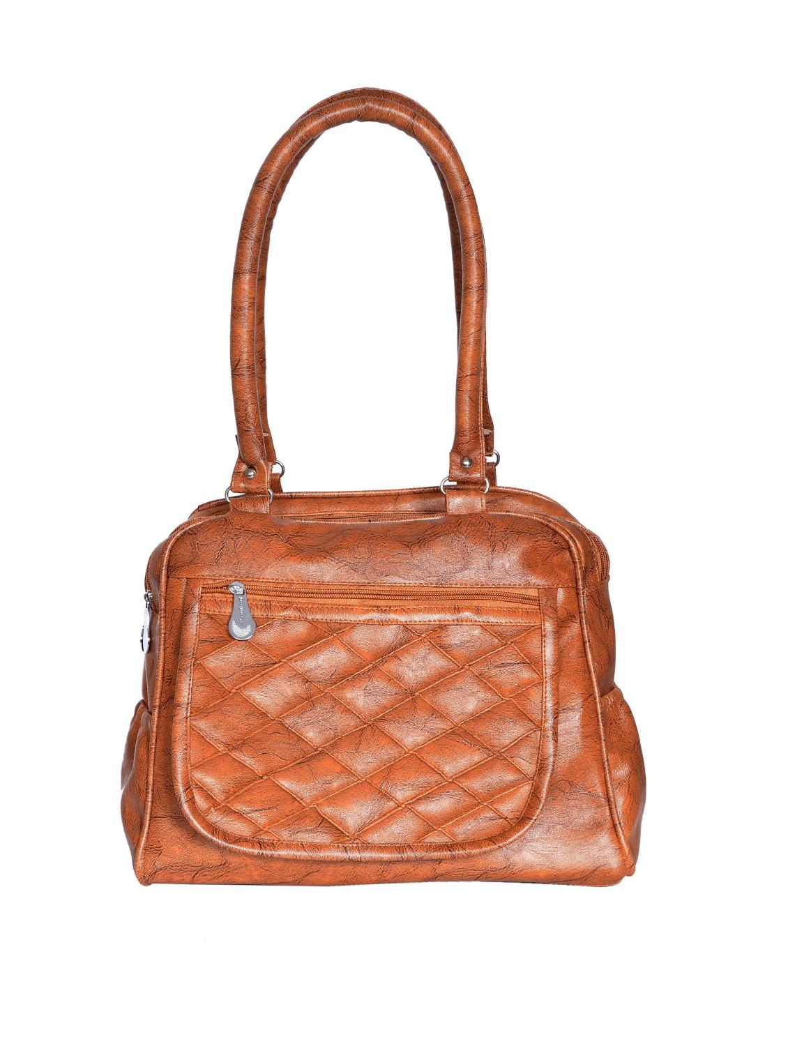 tan leatherette (pu) regular handbag - 15343520 - Zoom Image - 1