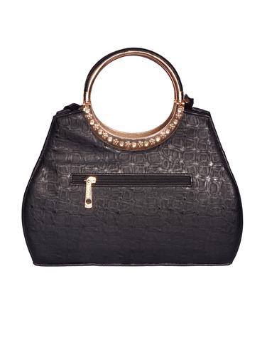 black leatherette (pu) regular handbag - 15343527 - Very Small Image - 1