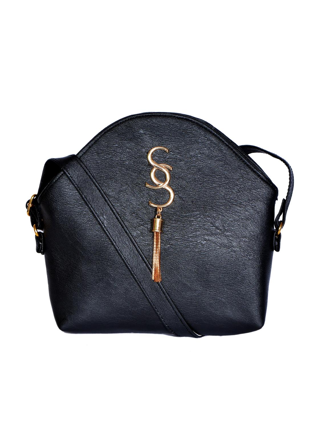 black leatherette (pu) regular sling bag - 15343562 - Zoom Image - 1
