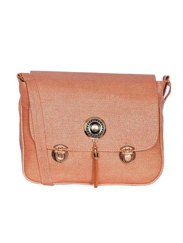 pink leatherette (pu) regular sling bag - 15343571 - Very Small Image - 1