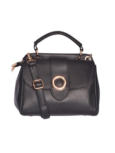 black leatherette (pu) regular handbag - 15343574 - Very Small Image - 1