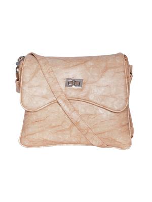 cream leatherette (pu) regular sling bag - 15343603 - Standard Image - 1