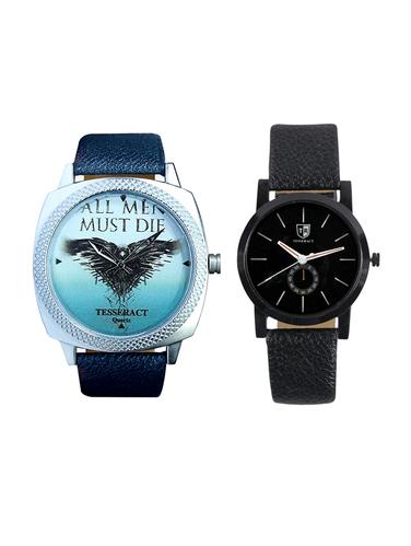 Tesseract Blue Color Game Of Thrones Dial & Black Dial Men's Analogue Watches (UBLGT003+SBB041) - 15343911 - Very Small Image - 1