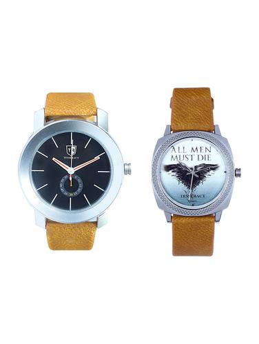 Tesseract Black Dial & Game Of Thrones Dial Men's & Boy's Analogue Watches (SBRB007+UBRGT051) - 15343983 - Very Small Image - 1