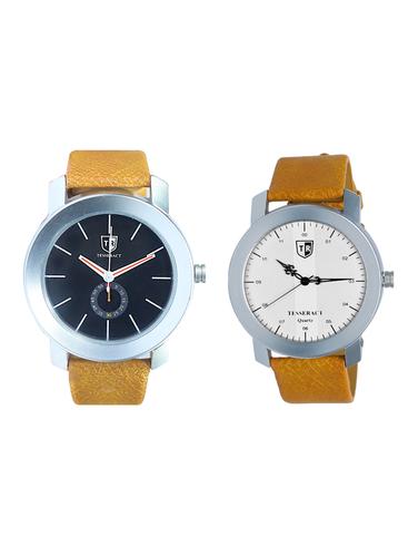Tesseract Black Dial Men's Analogue Watches (SBRB007+SBRW071) - 15343993 - Very Small Image - 1