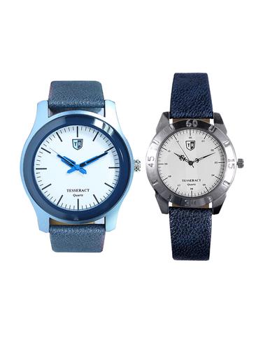 Tesseract White Dial Men's Analogue Watches (SBLW009+OLBSFW035) - 15344007 - Very Small Image - 1