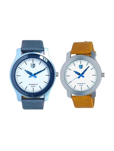 Tesseract White Dial Men's Analogue Watches (SBLW009+BRW043) - 15344011 - Very Small Image - 1