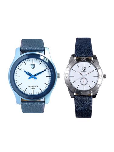 Tesseract White Dial Men's Analogue Watches (SBLW009+SBLW073) - 15344026 - Very Small Image - 1