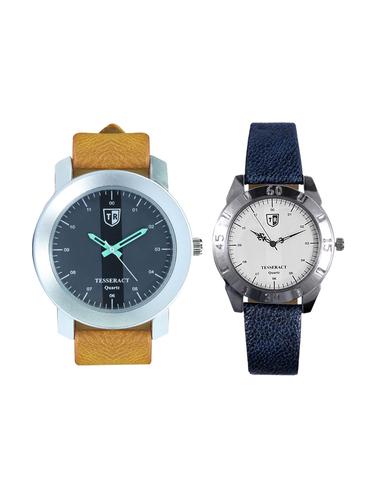 Tesseract Black Dial Men's Analogue Watches (SBRGB013+OLBSFW035) - 15344068 - Very Small Image - 1