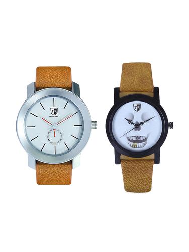 Tesseract White Dial & White Skull Face Dial Men's Analogue Watches (SBRW015+UBRWS057) - 15344108 - Very Small Image - 1
