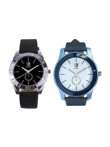 Tesseract Black Dial Men's Analogue Watches (SBB017+SBLW027) - 15344121 - Very Small Image - 1