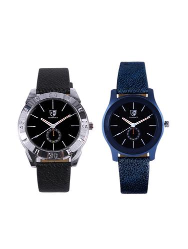 Tesseract Black Dial & Black Dial Men's Analogue Watches (SBB017+SBLB063) - 15344139 - Very Small Image - 1
