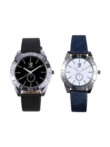 Tesseract Black Dial Men's Analogue Watches (SBB017+SBLW073) - 15344144 - Very Small Image - 1