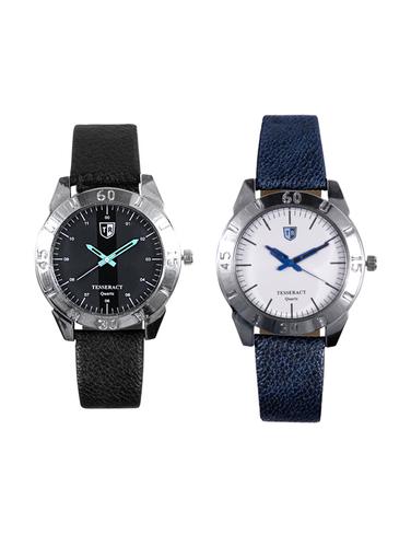 Tesseract Black Dial Men's Analogue Watches (SBGB021+SBLW031) - 15344176 - Very Small Image - 1