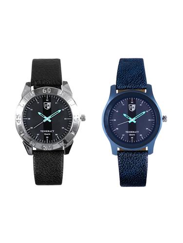 Tesseract Black Dial & Black Dial Men's Analogue Watches (SBGB021+SBLB065) - 15344193 - Very Small Image - 1