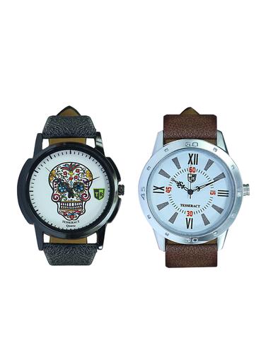 Tesseract Skull Face Dial Men's Analogue Watches (UBCFS023+UCHTX029) - 15344200 - Very Small Image - 1