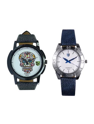 Tesseract Skull Face Dial Men's Analogue Watches (UBCFS023+SBLW031) - 15344201 - Very Small Image - 1