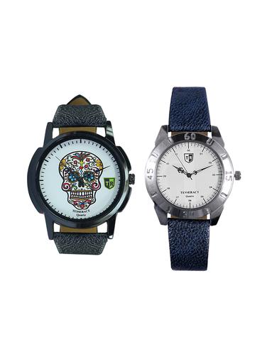 Tesseract Skull Face Dial Men's Analogue Watches (UBCFS023+OLBSFW035) - 15344203 - Very Small Image - 1