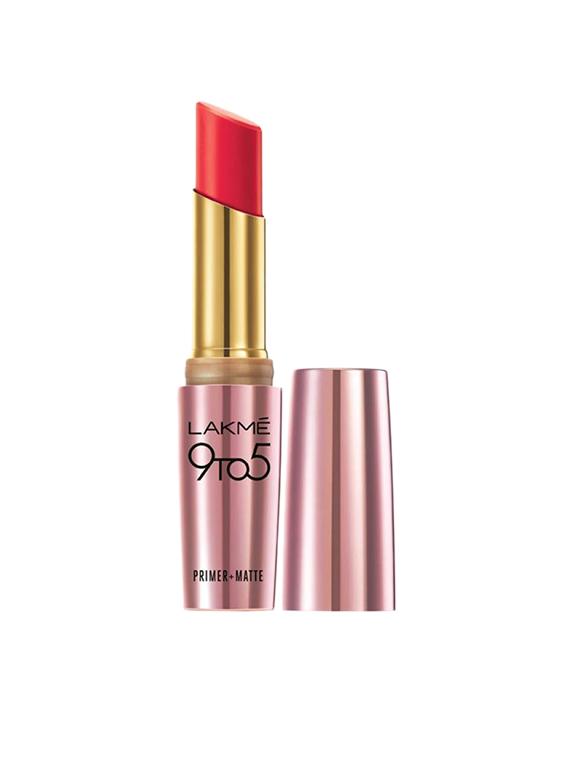 Lakme 9 to 5 Primer plus Matte Lip Color (Scarlet Surge) - 15344271 - Zoom Image - 1