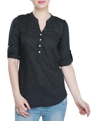 polka dot button-down tunic - 15344280 - Standard Image - 1