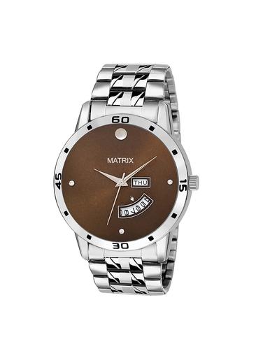 Matrix Analog Day And Date Display Wrist Watch - 15344386 - Very Small Image - 1