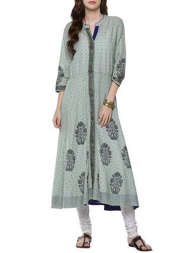 a-line printed kurta - 15344504 - Very Small Image - 1