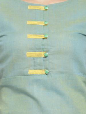 pistachio straight kurta - 15344527 - Standard Image - 4