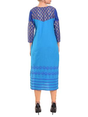 printed straight kurta - 15344565 - Standard Image - 3