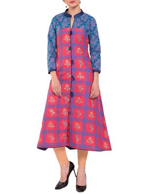 Printed a-line kurta - 15344566 - Standard Image - 1