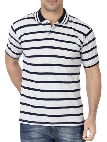 grey cotton polo t-shirt - 15344574 - Very Small Image - 1