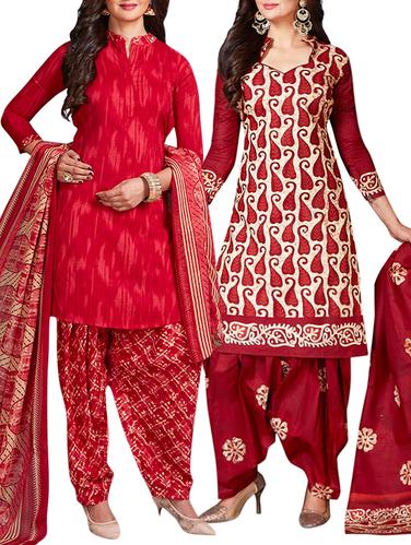 multi crepe suit combos unstitched - 15344768 - Very Small Image - 1