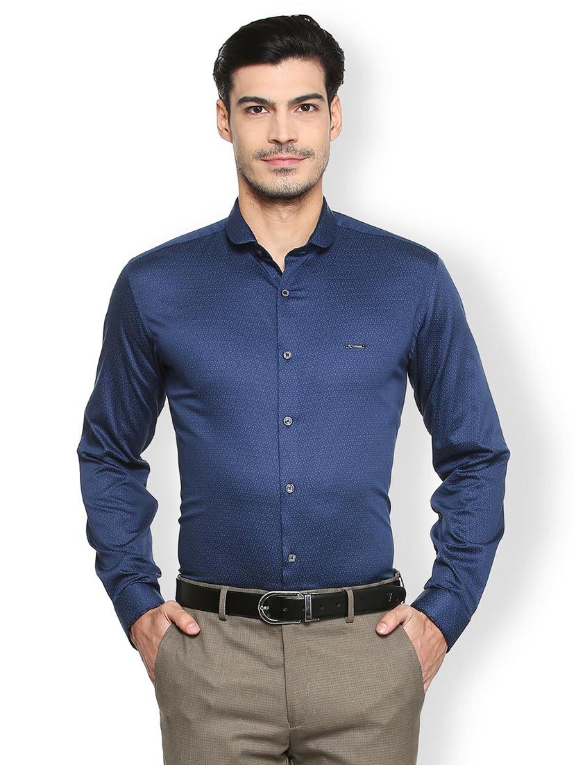 blue cotton formal shirt - 15345182 - Zoom Image - 1