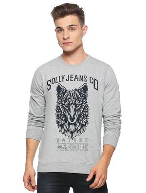 grey cotton sweatshirt - 15345187 - Standard Image - 1