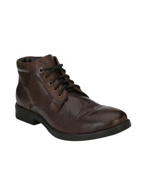 brown Leather lace-up derby - 15345191 - Standard Image - 1