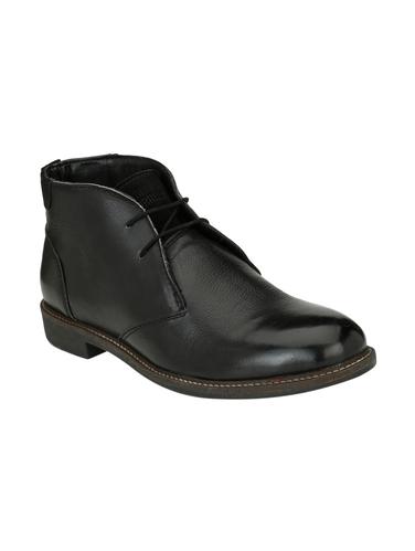 black Leather lace-up derby - 15345192 - Very Small Image - 1
