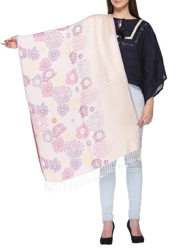 white embroidered shawl - 15345210 - Very Small Image - 1